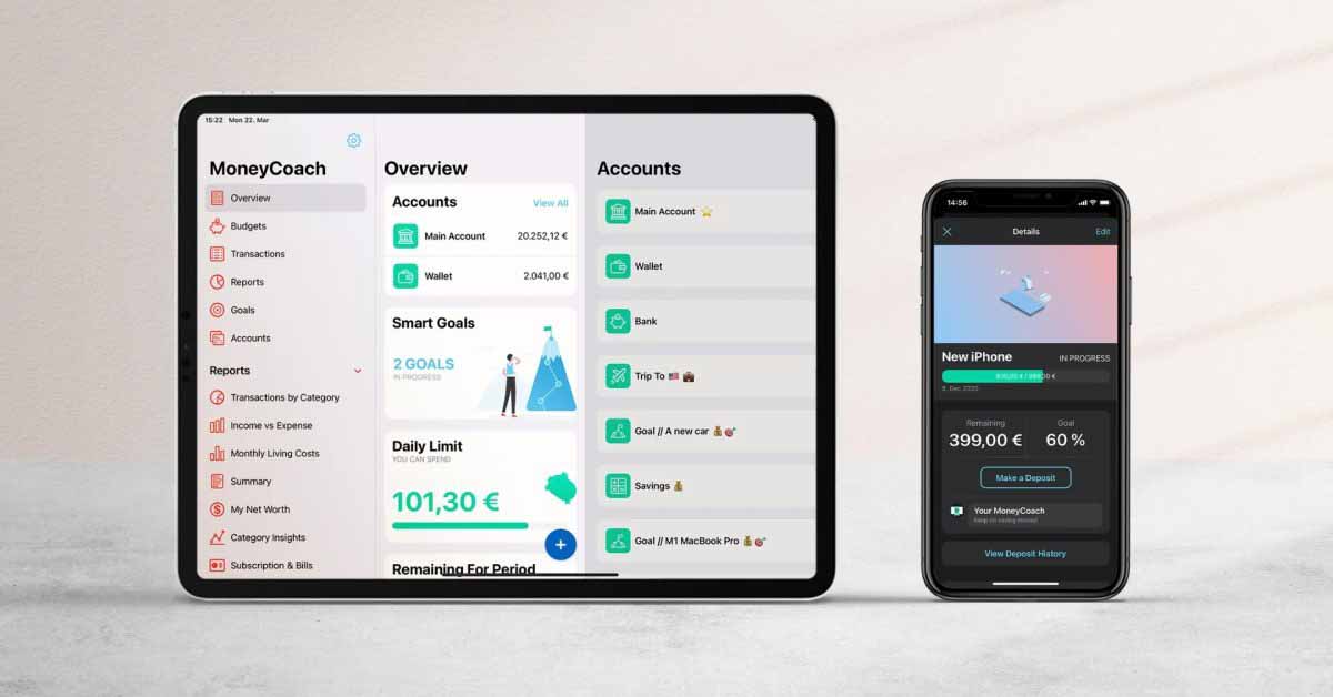 Финансовое приложение MoneyCoach добавляет виджеты XL, обновления Apple Watch и многое другое