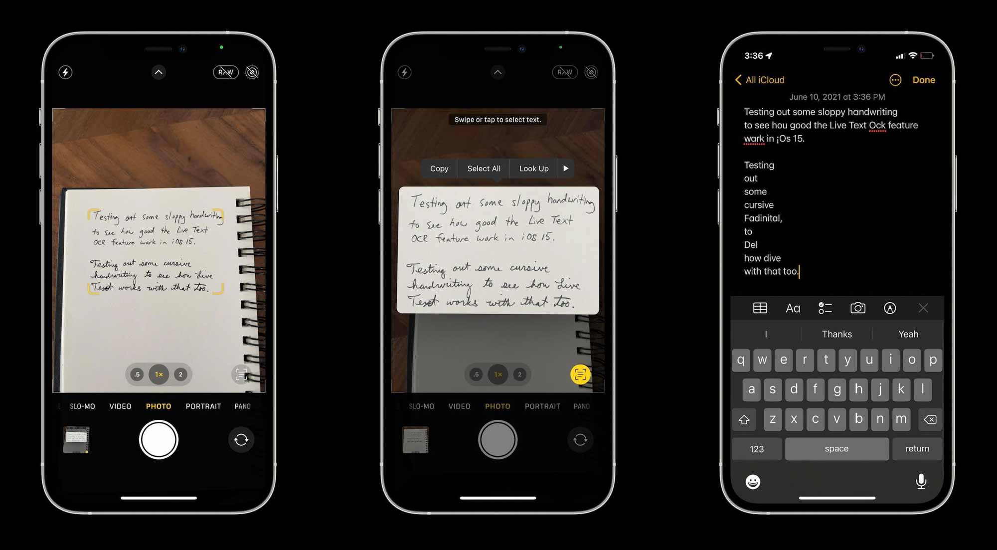 Как использовать iPhone Live Text в iOS 15 - рукописный ввод