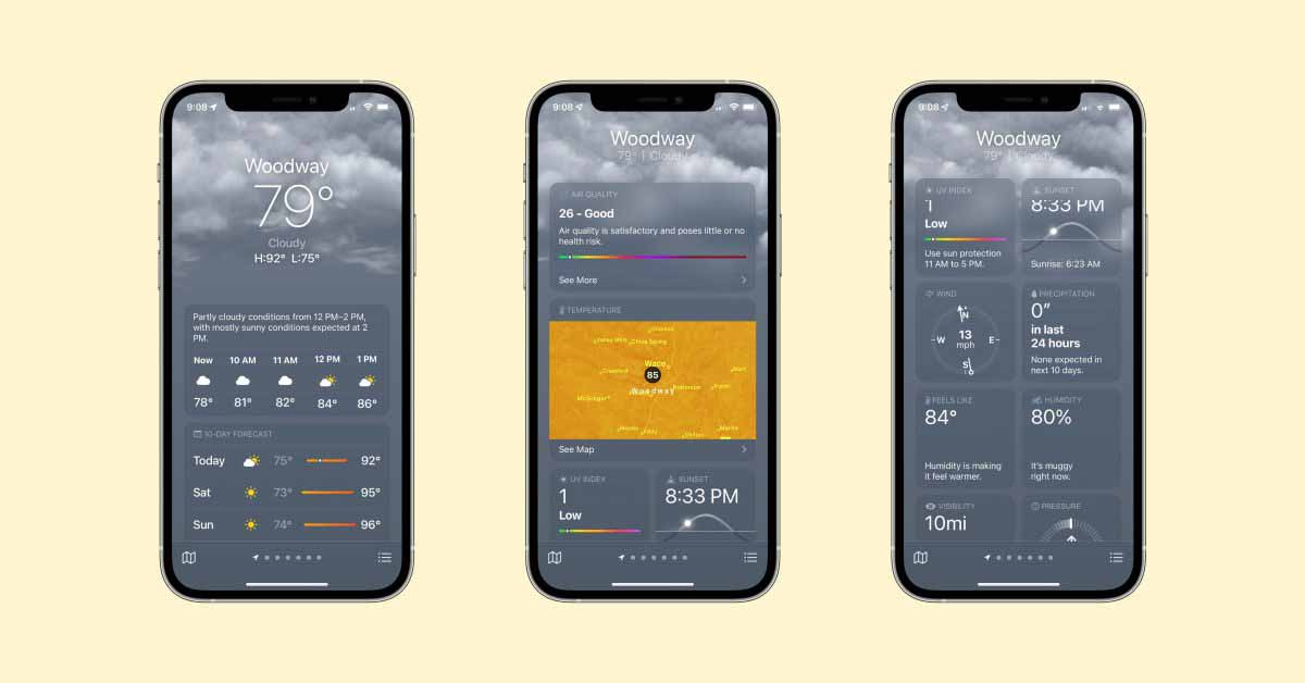 Практический опыт: iOS 15 представляет собой совершенно новое приложение Weather с картами, анимацией и многим другим.
