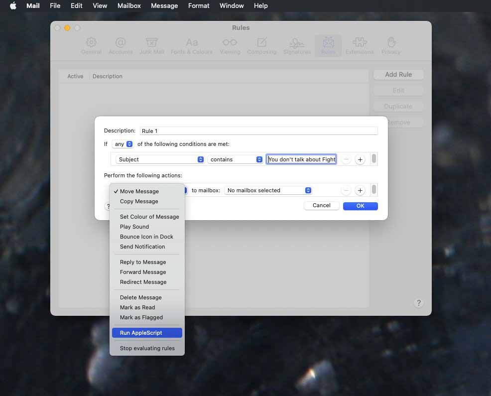 У Mac Mail больше возможностей, чем у iOS на устройстве, но правила iCloud все же улучшают его
