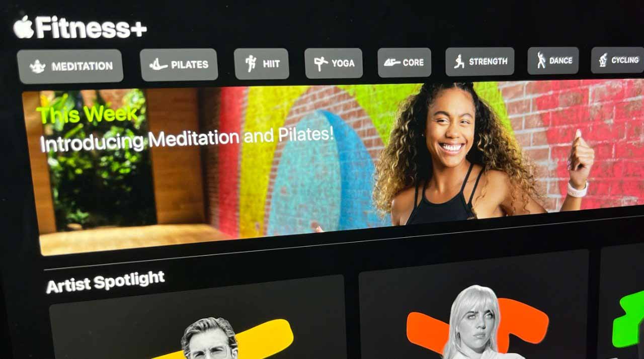 Apple Fitness+ продвигает новые тренировки по медитации и пилатесу