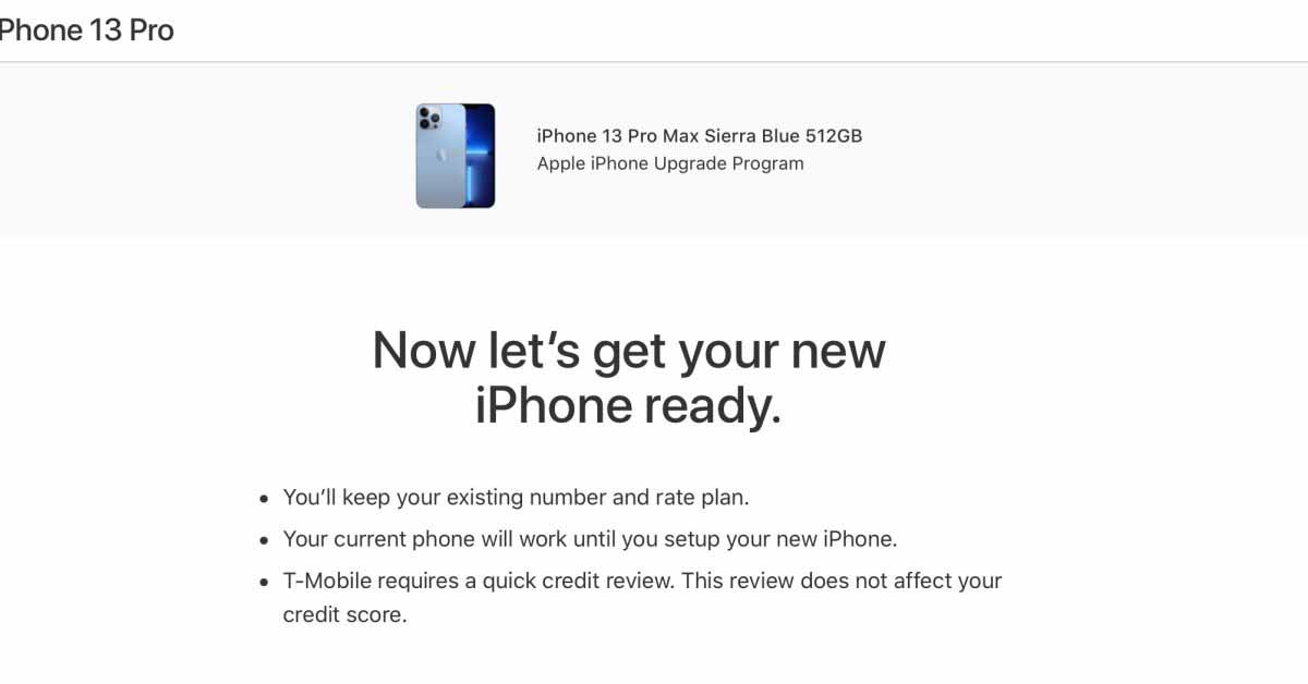 Apple начинает предлагать предварительное одобрение программы обновления iPhone в преддверии выпуска iPhone 13