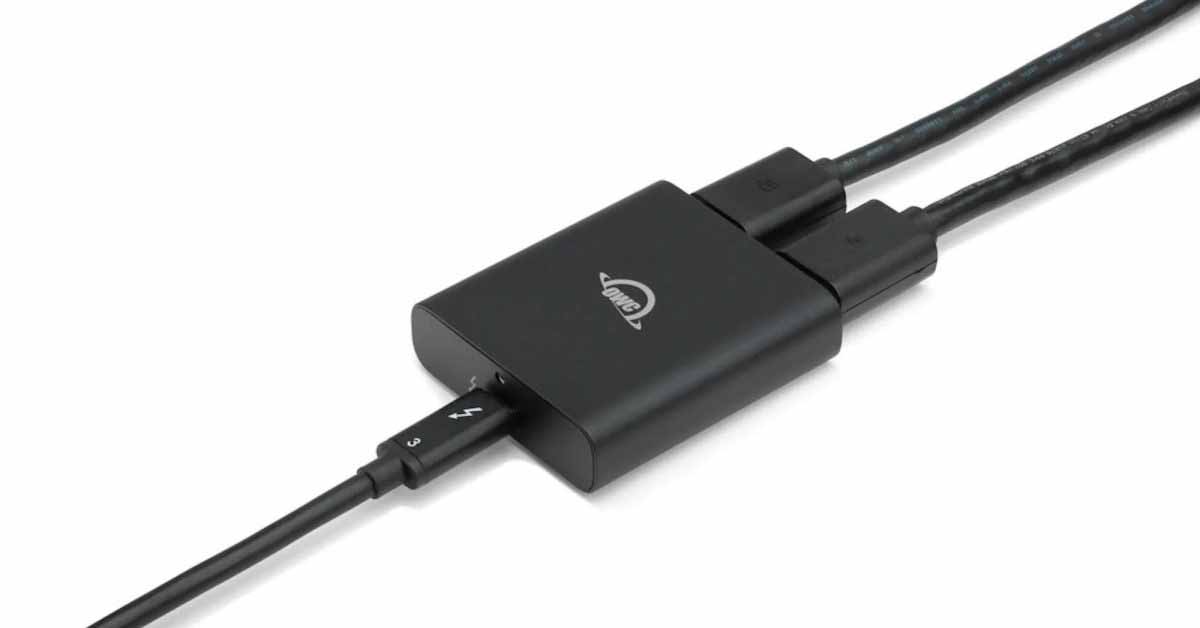 OWC запускает новый адаптер Thunderbolt to Dual DisplayPort для Mac