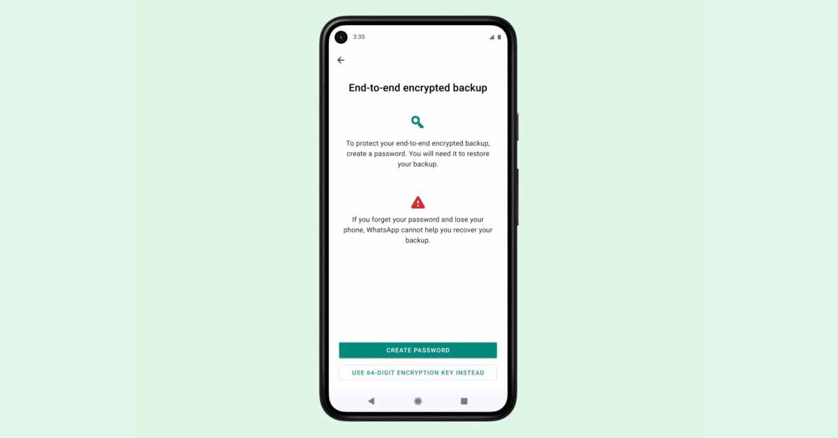 WhatsApp запускает сквозное зашифрованное облачное резервное копирование для iOS и Android