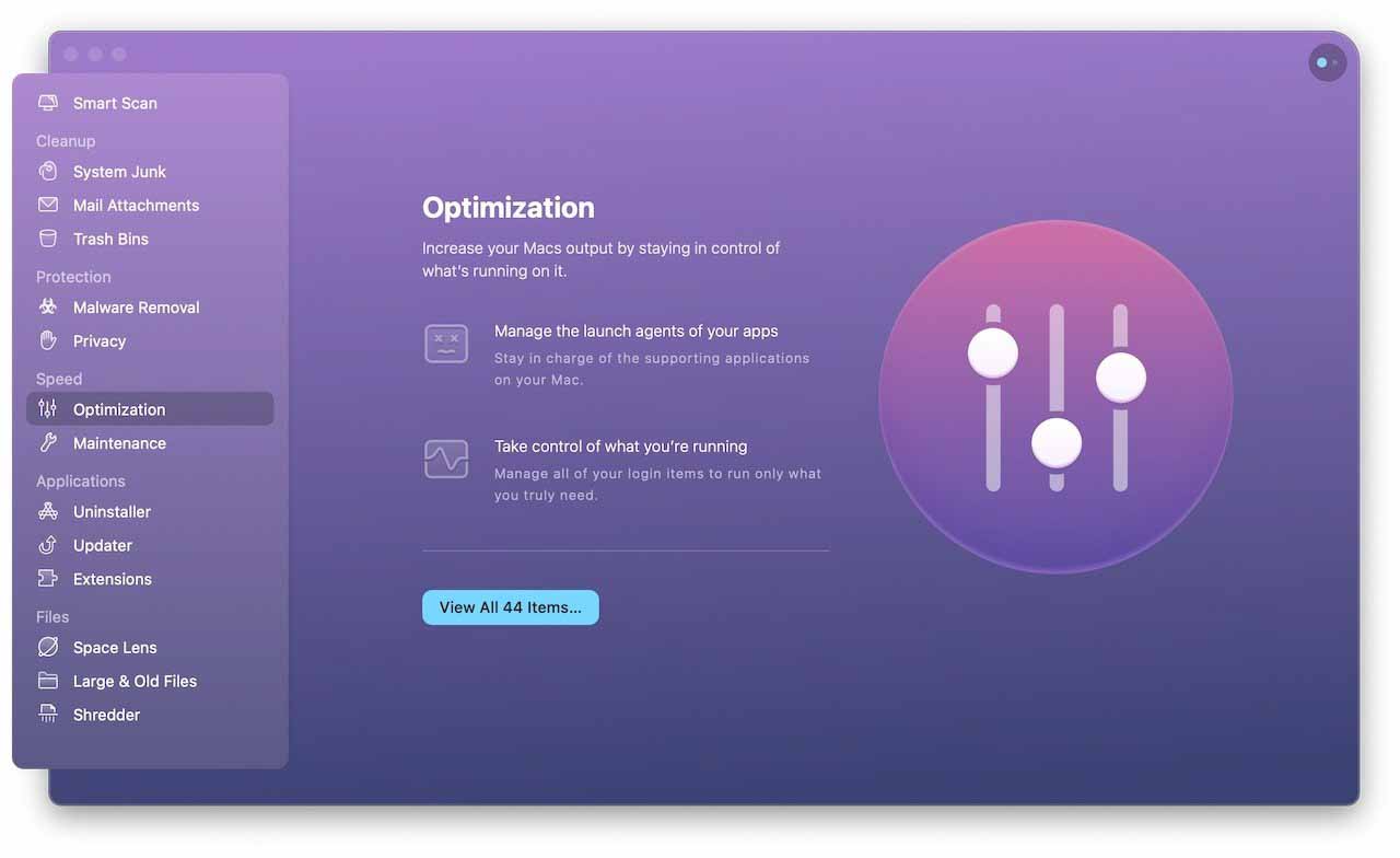 Оптимизация может поддерживать ваш Mac в отличной форме и позволяет вам сохранять контроль.