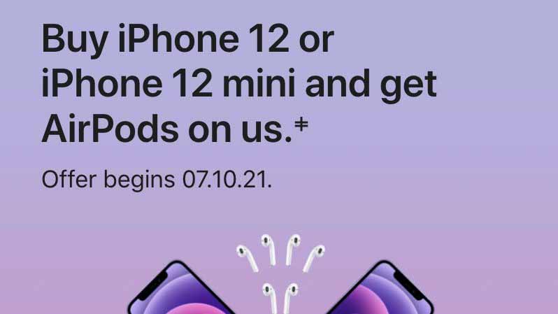 Apple предлагает бесплатные AirPods покупателям iPhone 12 в Индии