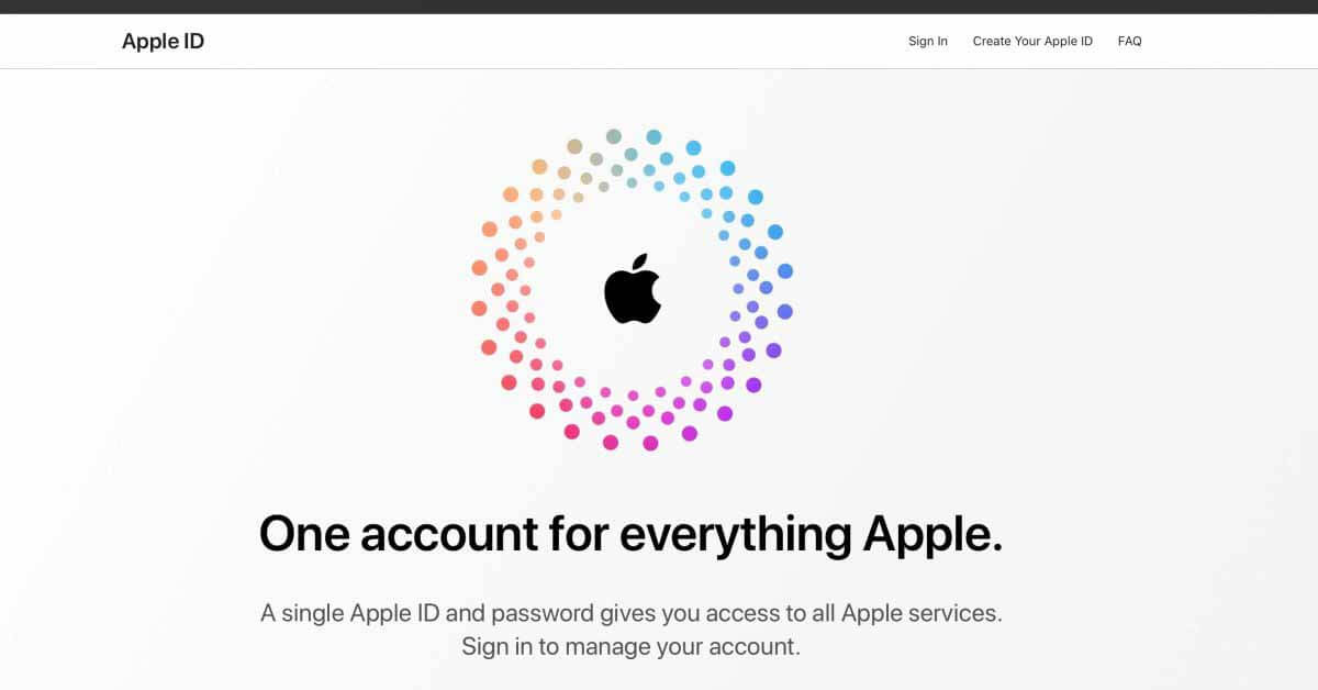 Apple обновила веб-сайт Apple ID с новым дизайном