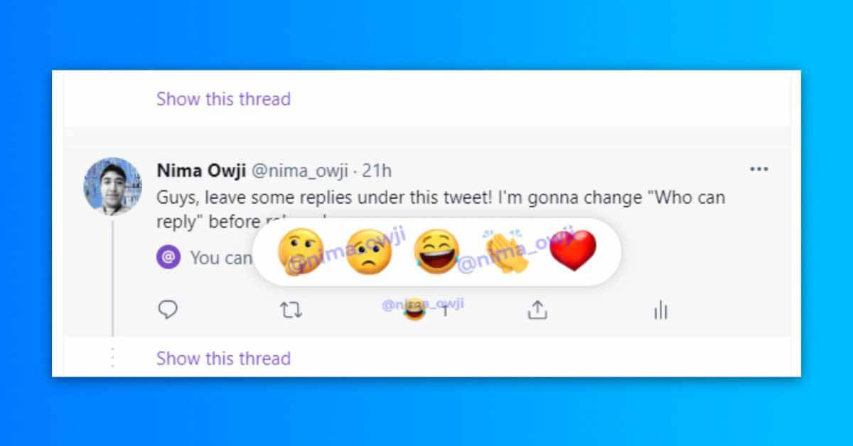 Twitter для iOS готовит реакции, голоса против и отсортированные ответы