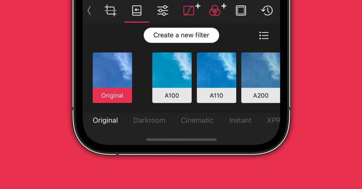 Darkroom для iOS добавляет функцию управления фильтрами в версии 5.8