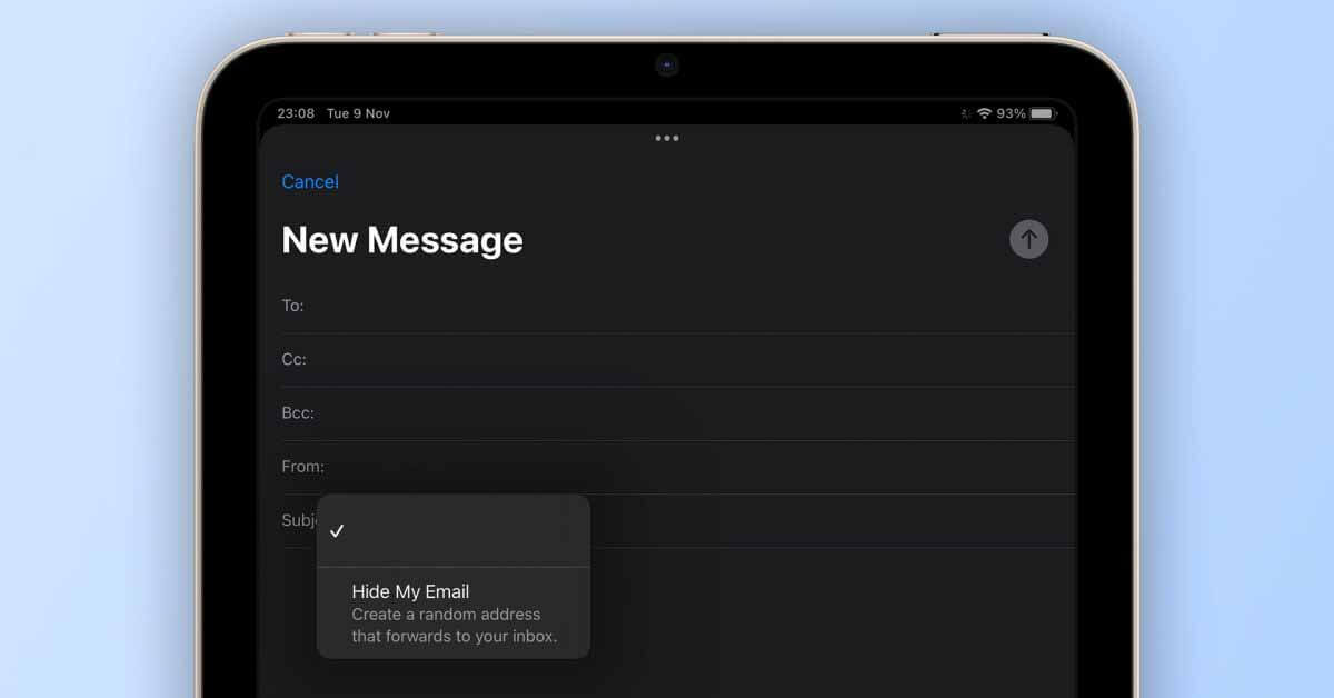 iOS 15.2 beta 2 добавляет Hide My Email в приложение Mail