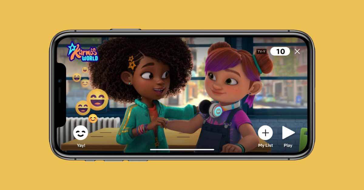 Netflix для iOS добавит функцию коротких клипов для детей