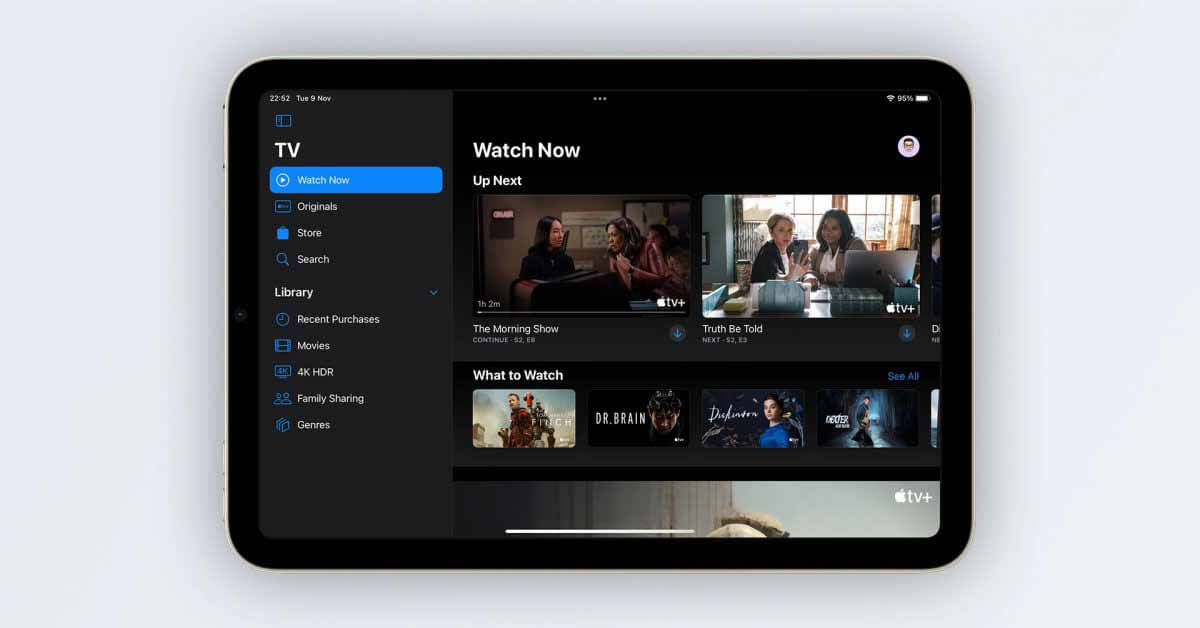 Приложение Apple TV получает новую боковую панель на iPad и специальную вкладку Store с iOS 15.2 beta 2