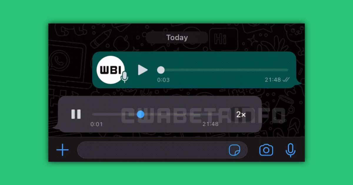 WhatsApp для iOS откроет скорость воспроизведения звуковых сообщений в будущем обновлении