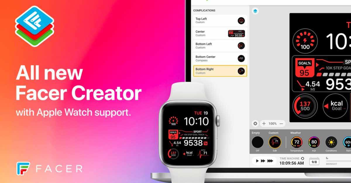 Facer Creator позволяет (вроде) создавать, публиковать и продавать пользовательские циферблаты Apple Watch.