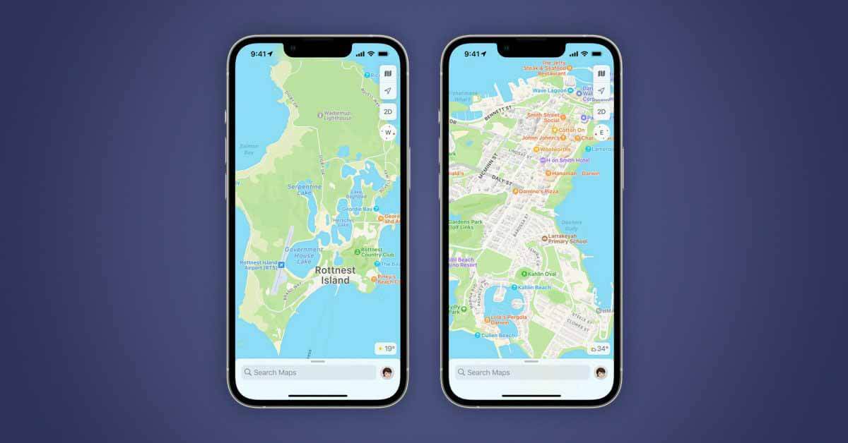 Apple Maps расширяет детальное покрытие до Австралии