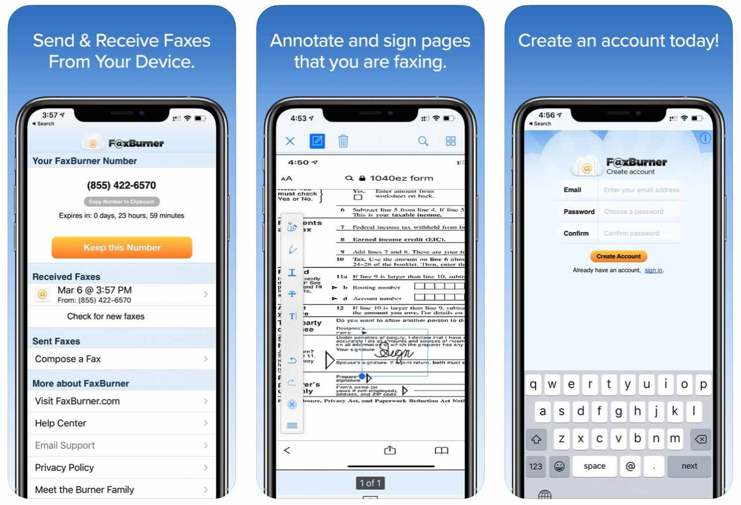 Как получить и отправить факс с помощью приложения для записи факсов на iPhone и iPad