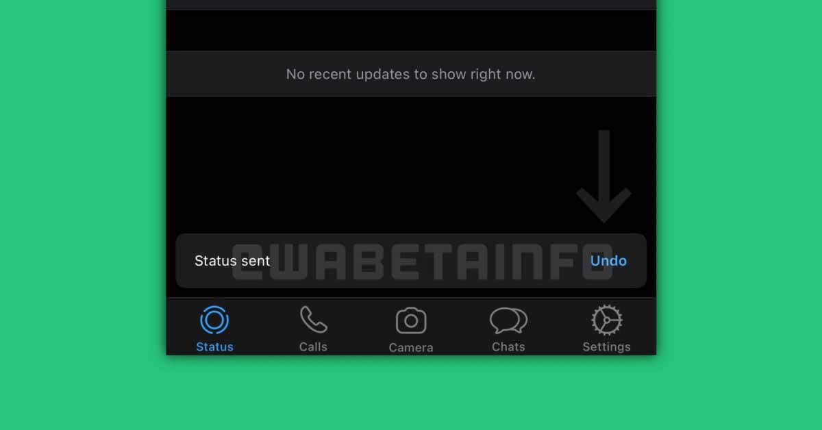 WhatsApp для iOS тестирует новую кнопку отмены для сообщений о статусе