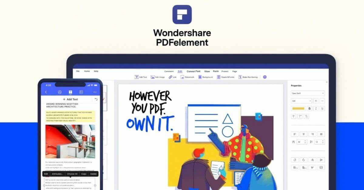 Wondershare PDFelement — идеальная альтернатива Acrobat