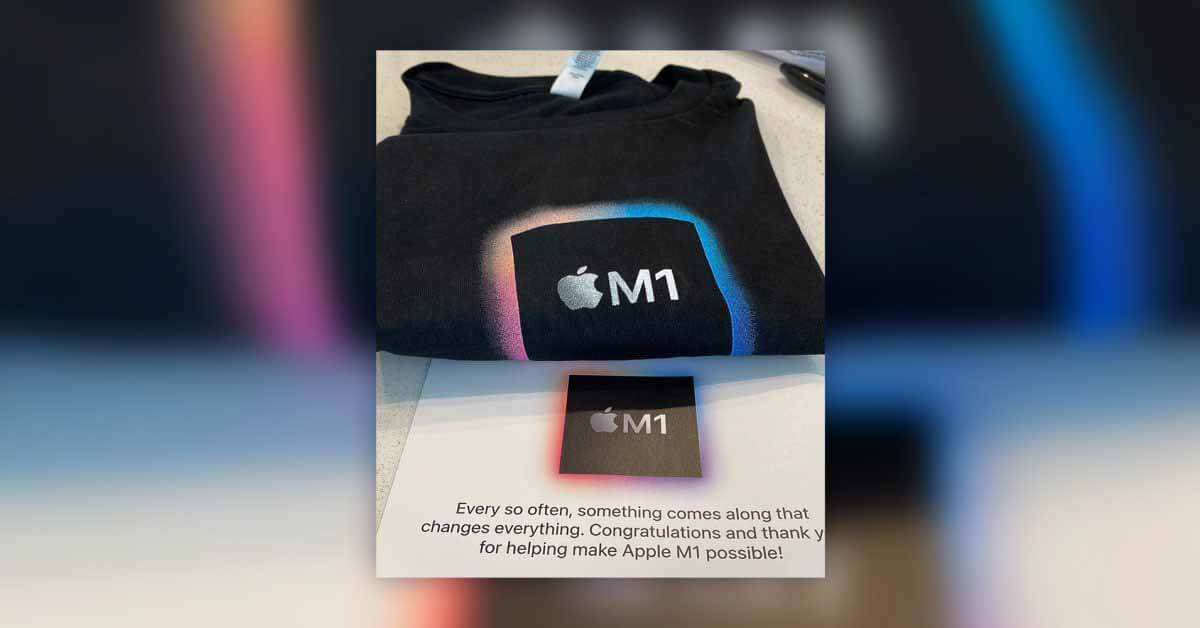 Apple подарила инженерам особые футболки M1 Mac