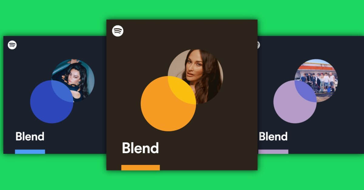 Spotify обновляет функцию Blend для создания двух новых плейлистов на основе друзей и исполнителей.