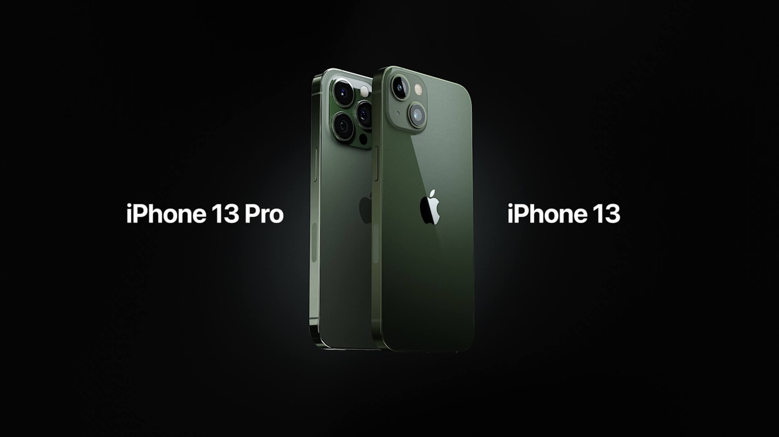 Зеленый iPhone 13, анонсированный на мероприятии Apple Peek Performance.
