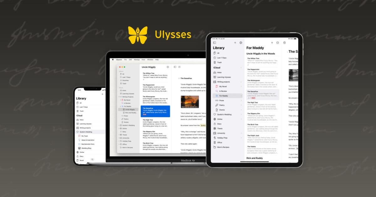 Ulysses 26 предлагает модернизированную интеграцию с WordPress и дополнительные инструменты для ведения блога.