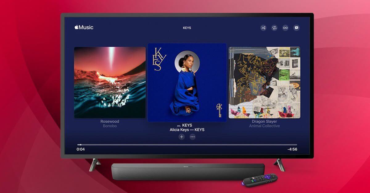 Apple Music теперь доступна на стриминговых устройствах Roku и смарт-телевизорах