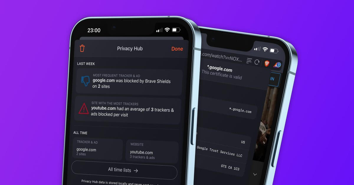 Веб-браузер Brave для iOS обновлен новым «Центром конфиденциальности»