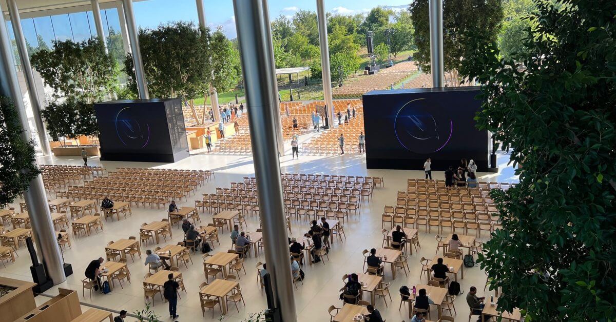 Вот как посетители Apple Park будут смотреть сегодняшнее выступление на WWDC 2022