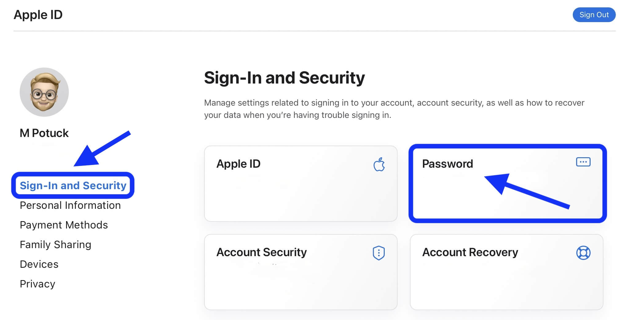 Как изменить пароль Apple ID 2