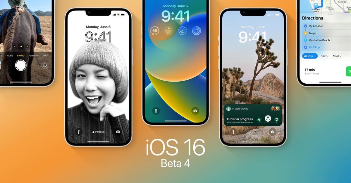 iOS 16 beta 4 и iPadOS 16 beta 4 теперь доступны для разработчиков