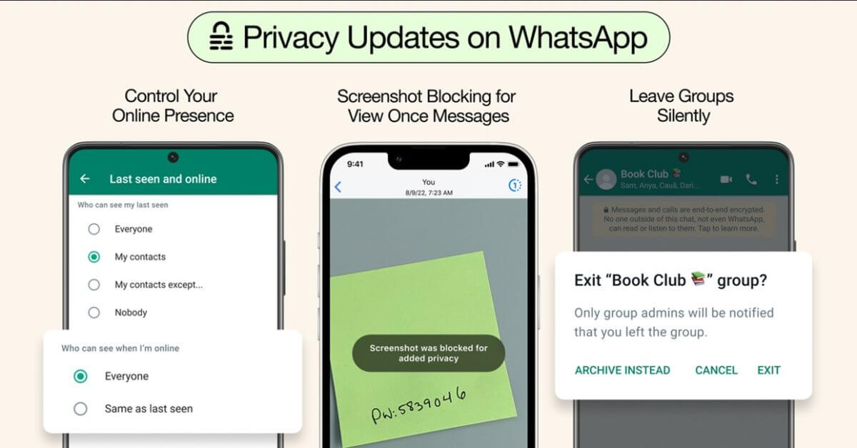 Кампания конфиденциальности WhatsApp начинается с трех новых функций