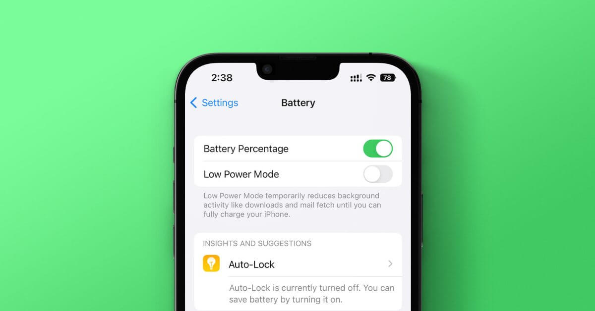 iOS 16 beta 5, наконец, добавляет процент заряда батареи в строку состояния