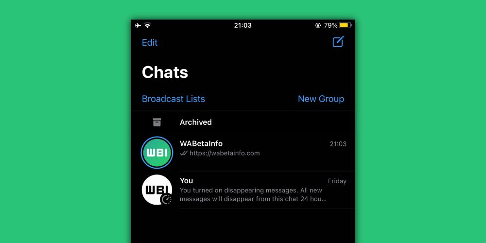 WhatsApp-статус-список чатов-9to5mac