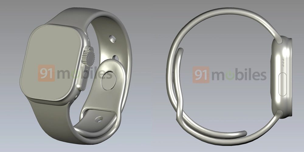 Дизайн Apple Watch Pro |  Заявленный рендеринг САПР