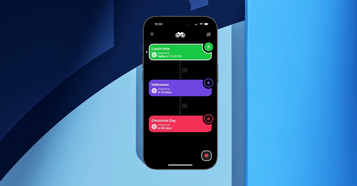 Up Ahead — новое приложение обратного отсчета с виджетами для iPhone