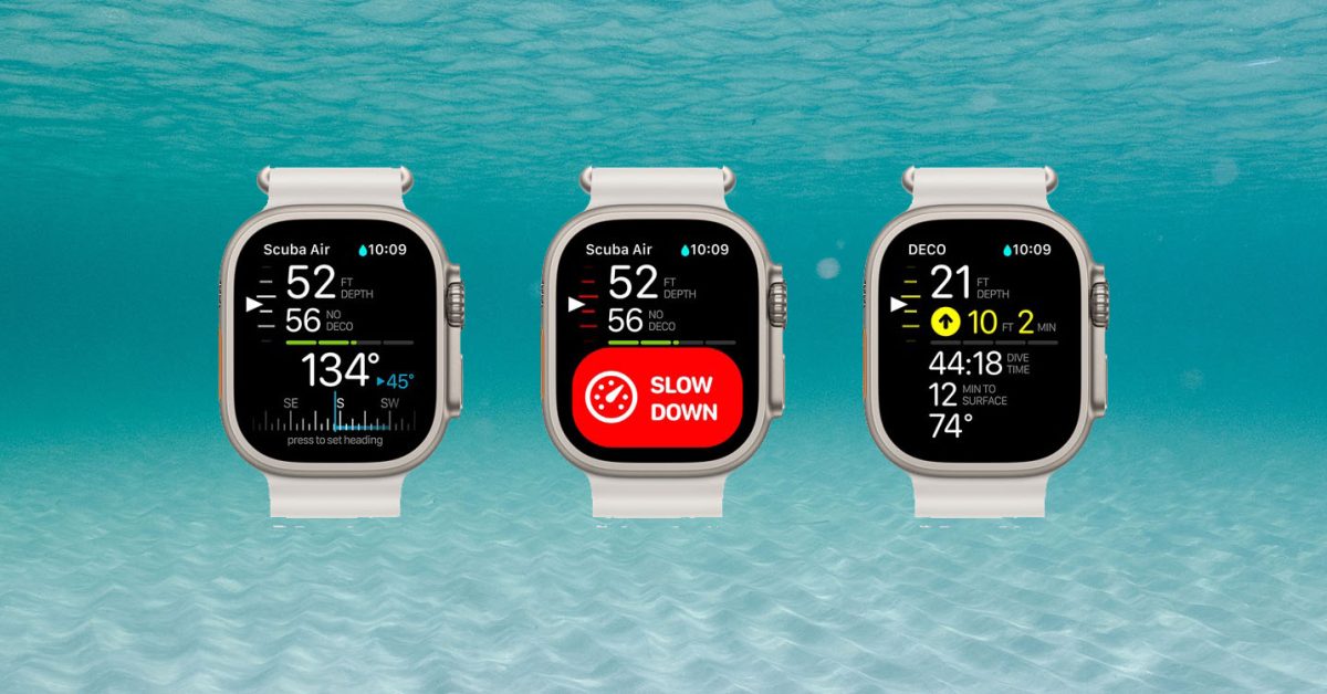 Подводный компьютер Apple Watch Ultra появится не раньше этого года