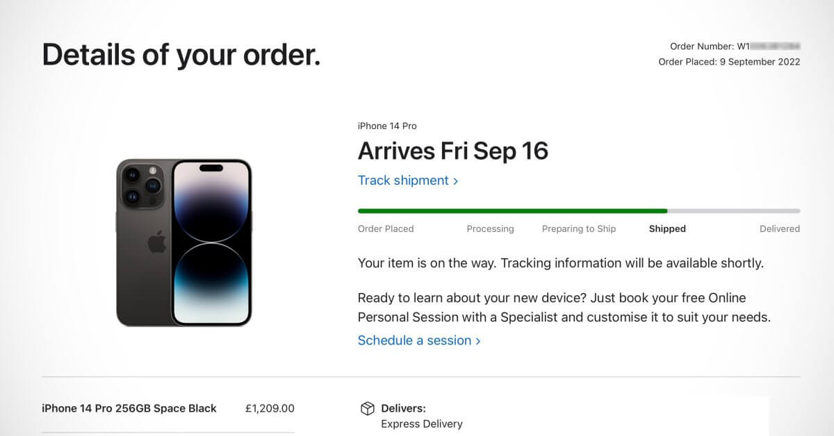 Заказы Apple Store на iPhone 14 теперь отправлены