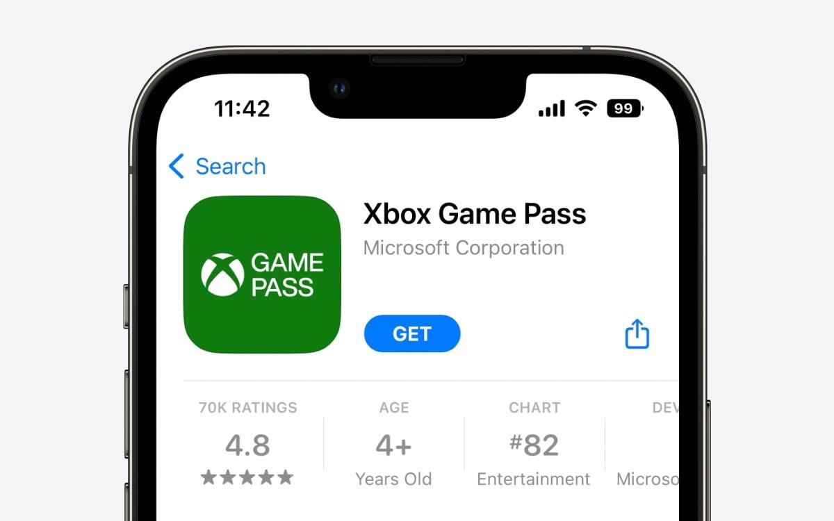 Xbox Game Pass в App Store
