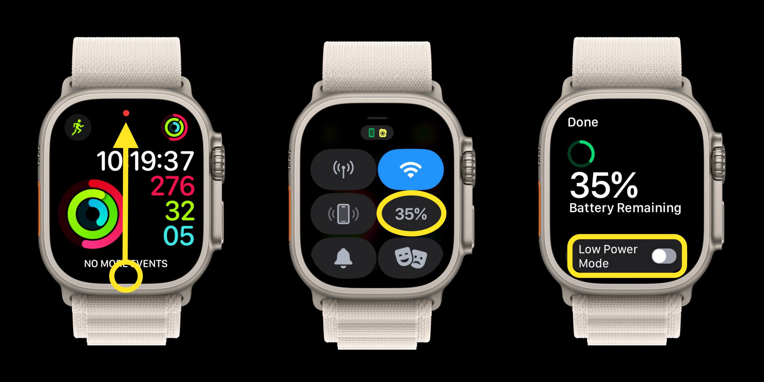 60 часов автономной работы Apple Watch Ultra 1