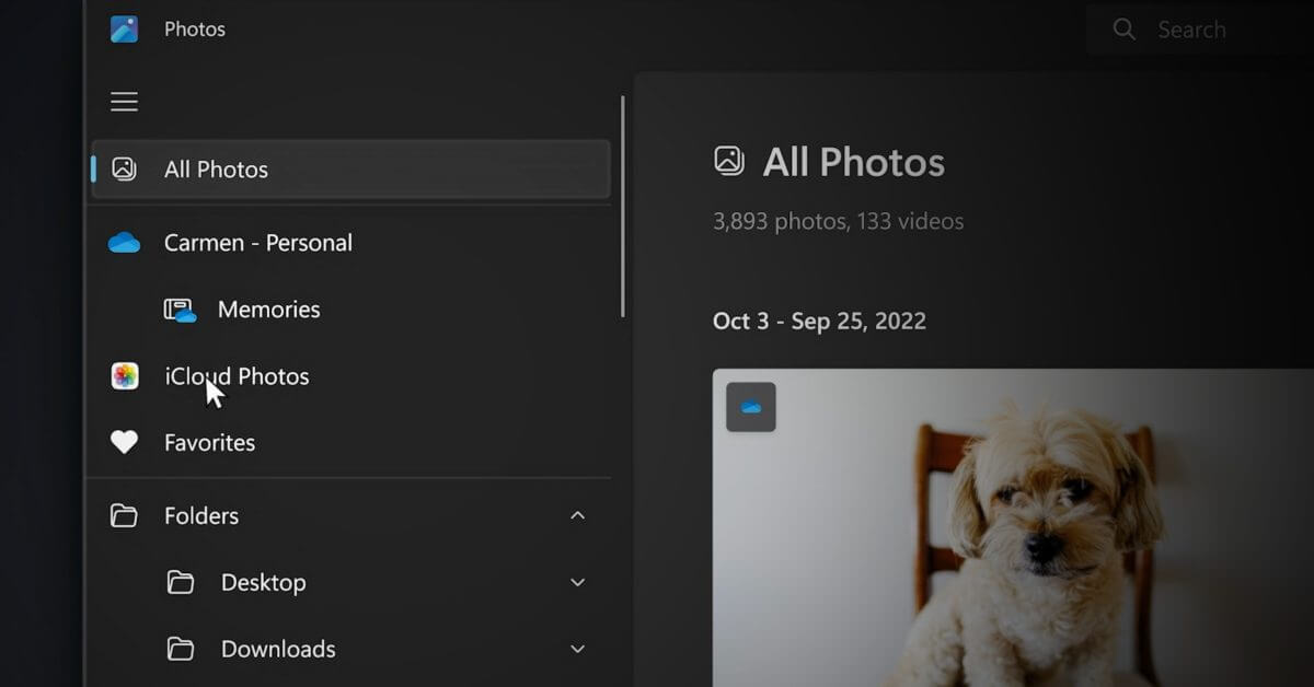 Microsoft запускает интеграцию iCloud Photos с Windows 11