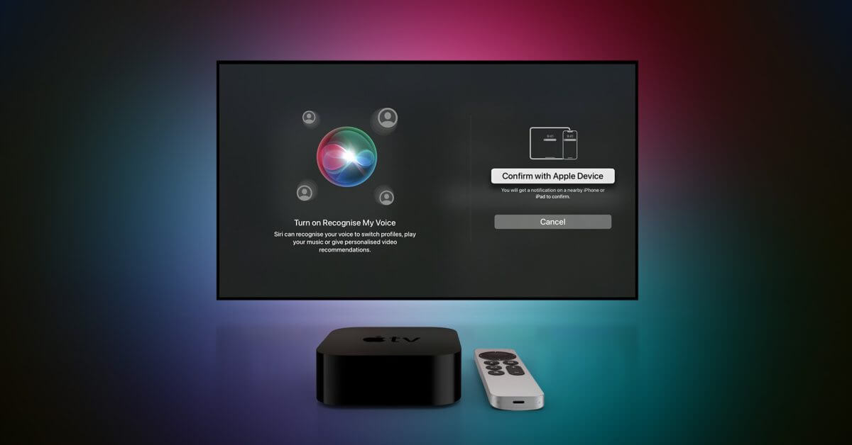 Бета-версия tvOS 16.2 обеспечивает распознавание голоса пользователя Siri на Apple TV