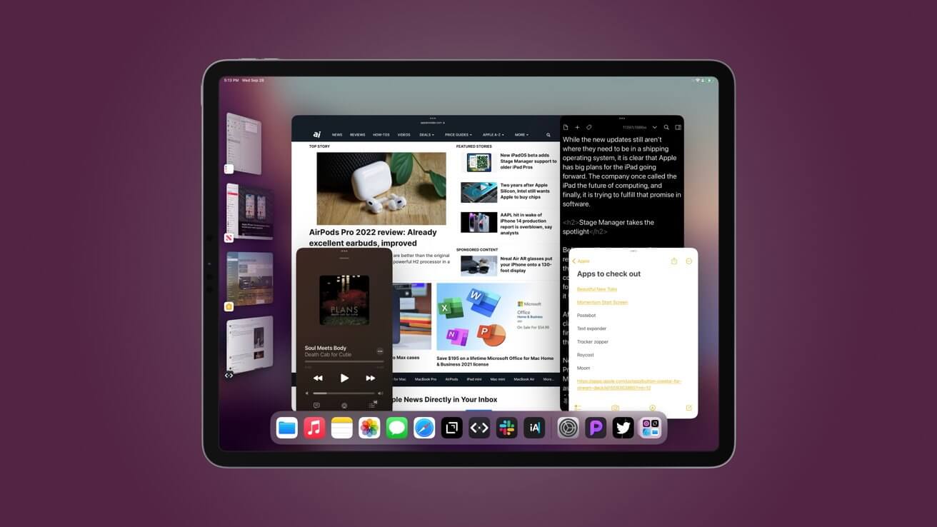 iPadOS 16.1 теперь доступна с Stage Manager и профессиональными функциями
