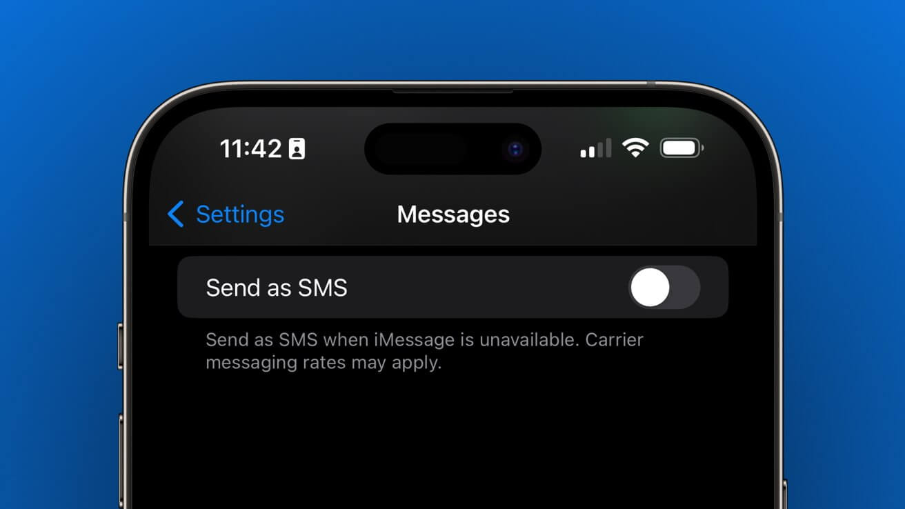 Как остановить возврат iMessage к SMS