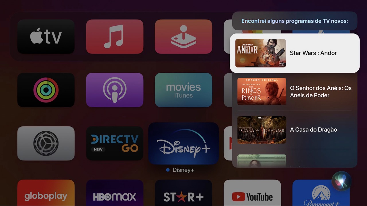 Взгляните на новый интерфейс Siri на Apple TV с tvOS 16.1.