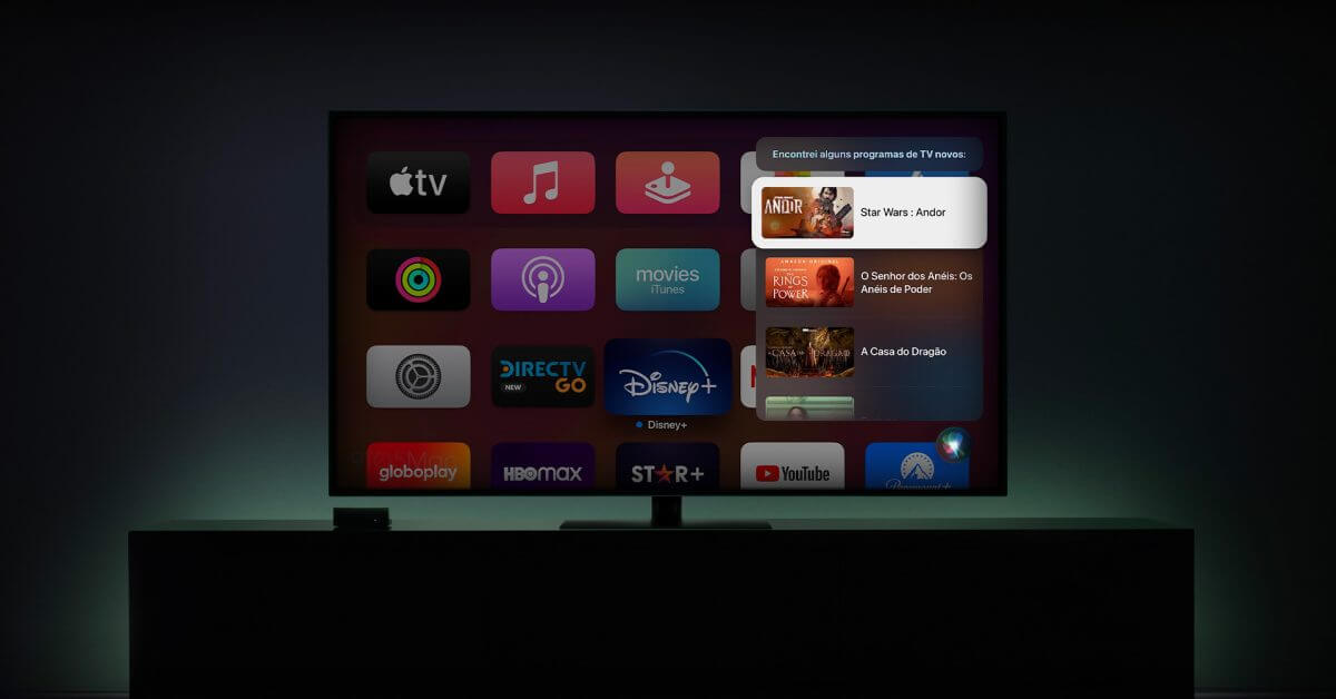 Взгляните на новый интерфейс Siri на Apple TV.