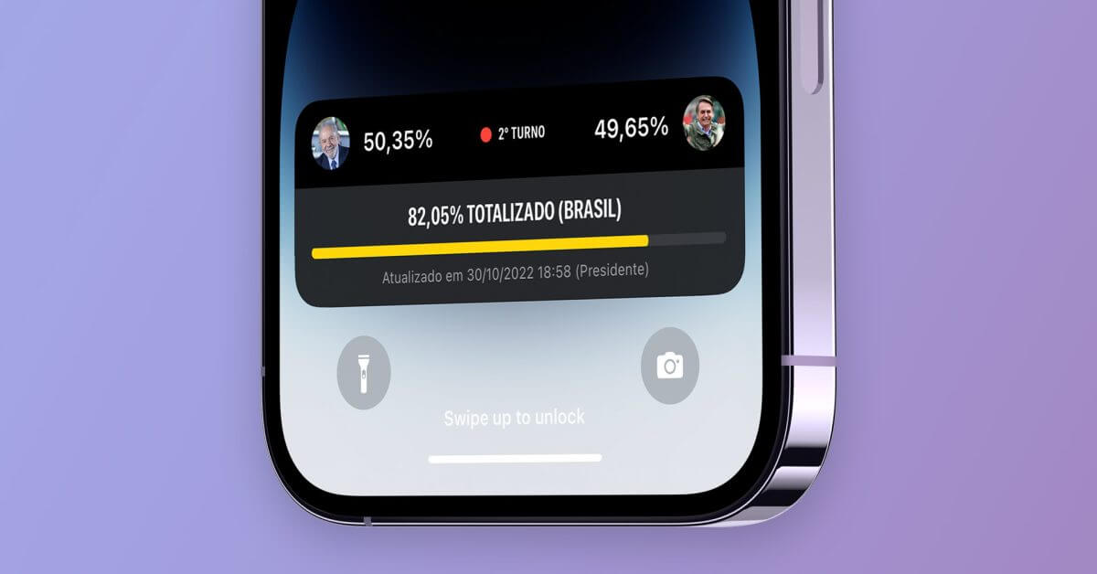 Разработчики используют iOS Live Activity для отслеживания выборов в Бразилии