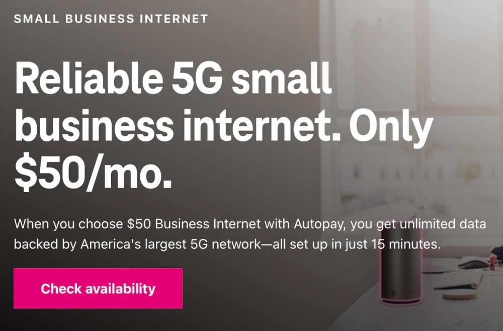 Лучший бизнес-интернет 5G T-Mobile