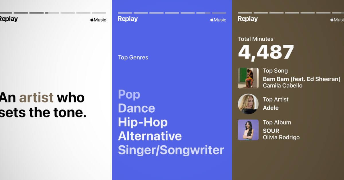Apple Music Replay обновлен к 2022 году благодаря анимированному ролику с лучшими моментами ваших любимых песен и исполнителей.