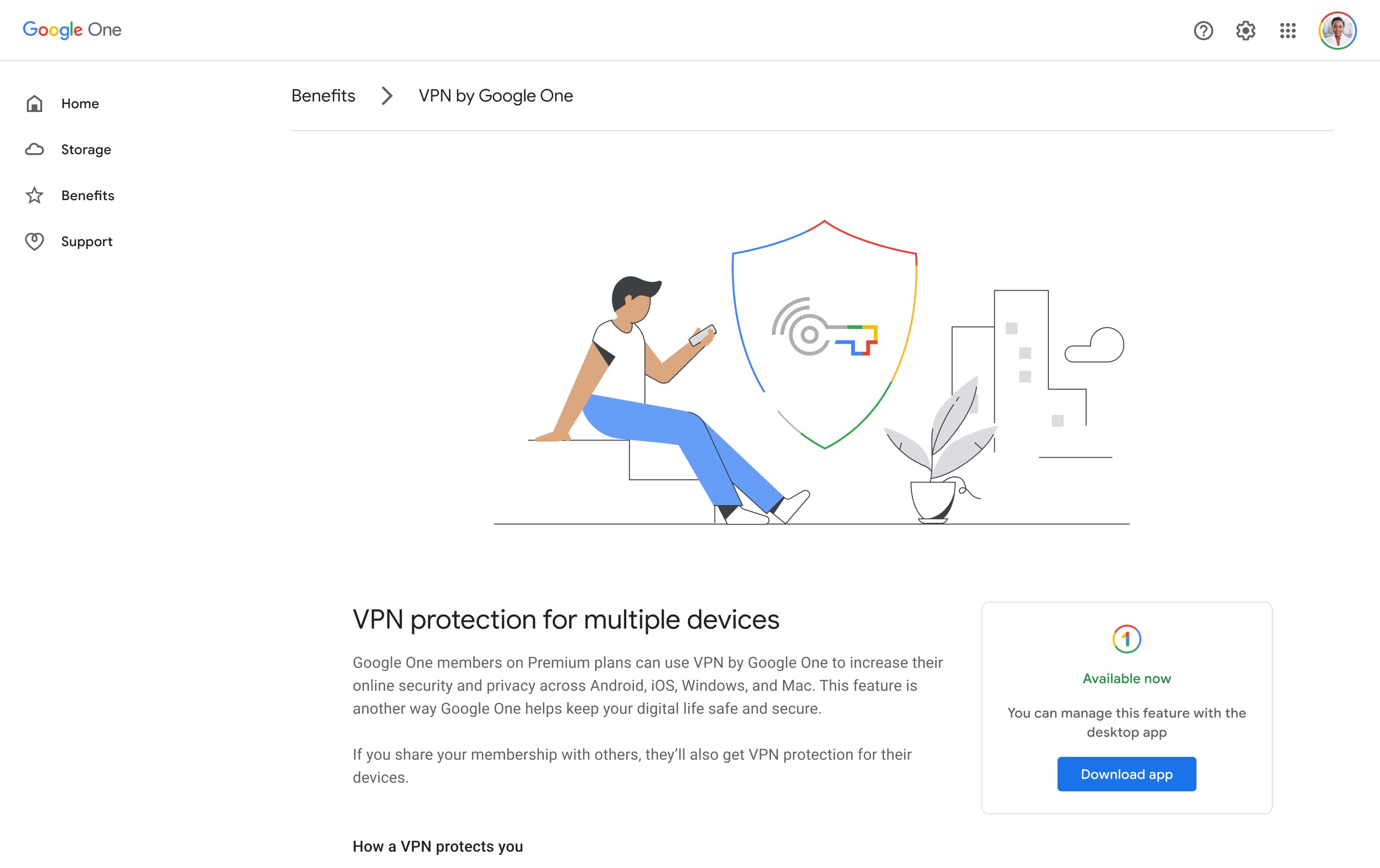 Google One VPN для Mac Windows